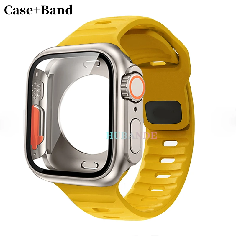Ultra Silicone Strap and Protective Case with Screen Guard