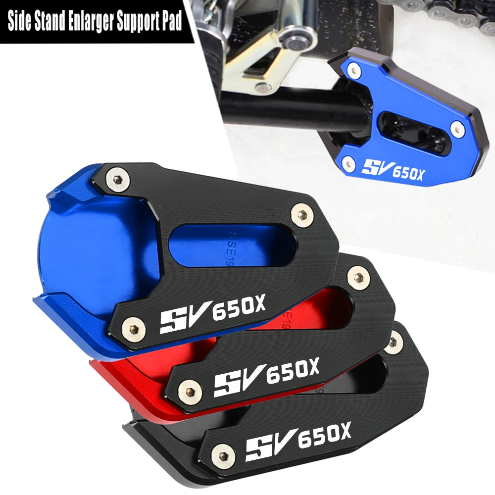 

Motorcycle For SUZUKI SV650X 2018-2022 Side Stand Extension Kickstand Plate Enlarger Support Extension SV650 SV sv650 2016-2022