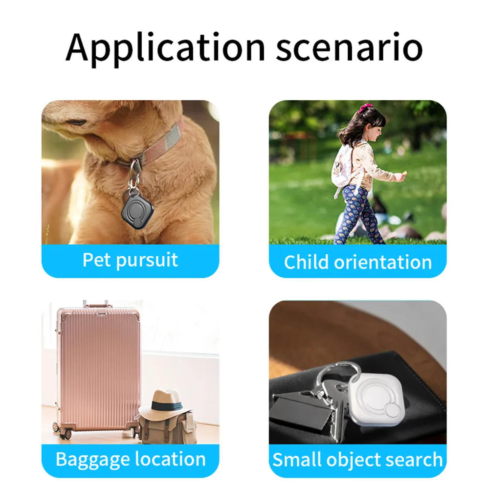 AiYaTo Bluetooth Locator Key Finder Waterproof Global Network Smart AirTag Tracker For IOS System Work With Apple Find My