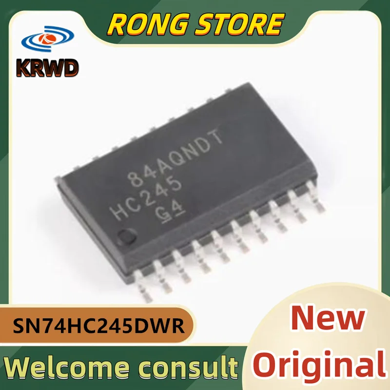 

10PCS HC245 New and Original Chip IC SN74HC245DWR 74HC245D SOIC-20 Three-state output eight-way bus transceiver chip