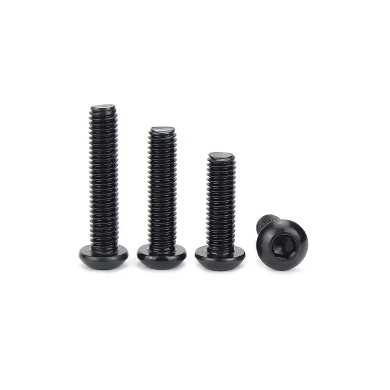 

M10 M12 Black Galvanized 304 Stainless Steel Hexagon Hex Socket Round Head Pan Head Cap Bolt Screw