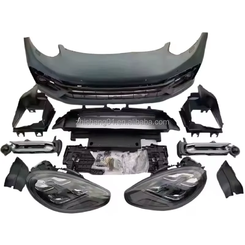ZS for Porsche Panamera 970 2010-2016 Upgrade 971 New Facelift Bumper Lip Rear Diffuser Car Kit Assembly Body Parts Body Kit