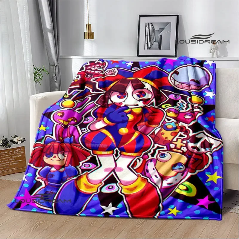 THE AMAZING DIGITAL CIRCUS Cartoon blanket Warm Flannel blankets Soft Cozy Blanket Sofa Travel Blanket bed linings Birthday Gift 2