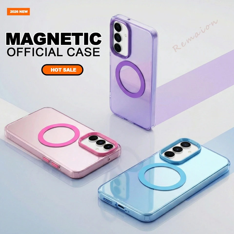 Cute Magnetic Phone Case with Magsafe Clear Protector Cover