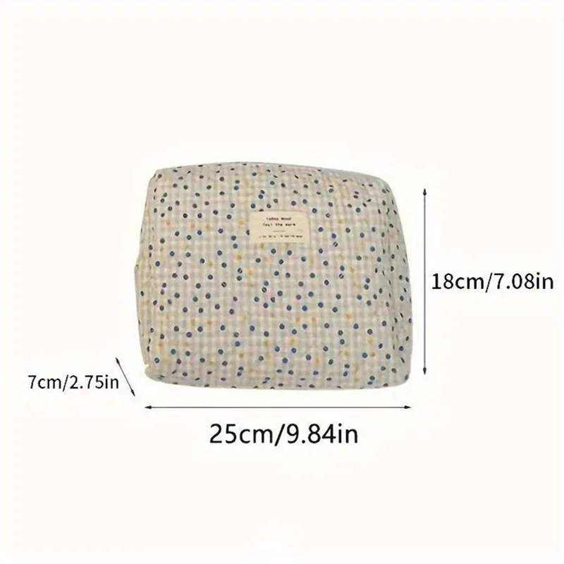 Colorful Aesthetic Pattern Clutch Storage Pouch, Zipper Lightweight Makeup Bag, Versatile Cosmetic Bag
