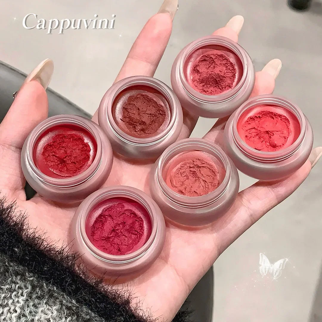 Canned Lip Mud Mist Lipstick Moisturizing Velvet Matte Mousse Solid Lip Gloss Cheek Blush Cream Tint Lips Makeup Korean Cosmetic 6