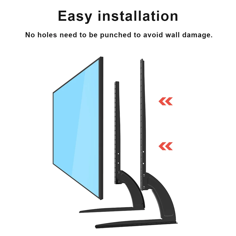 TV Bracket For 14-32 inch For 32-75inch TV Universal Fixed TV Stand Holder Universal Table Top TV Stand Pedestal TV Stand Legs