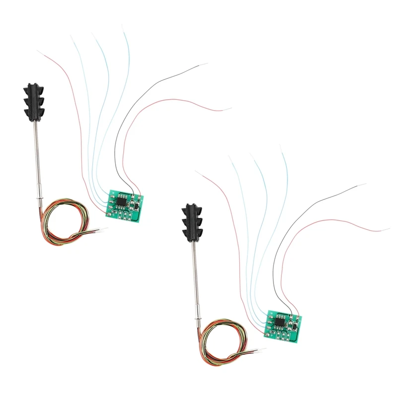 

RISE-2X 3 Color Traffic Light Signals Ho Oo Scale Model 6Led For Diy Sand Table Crossing Street Construction Railway Two Side