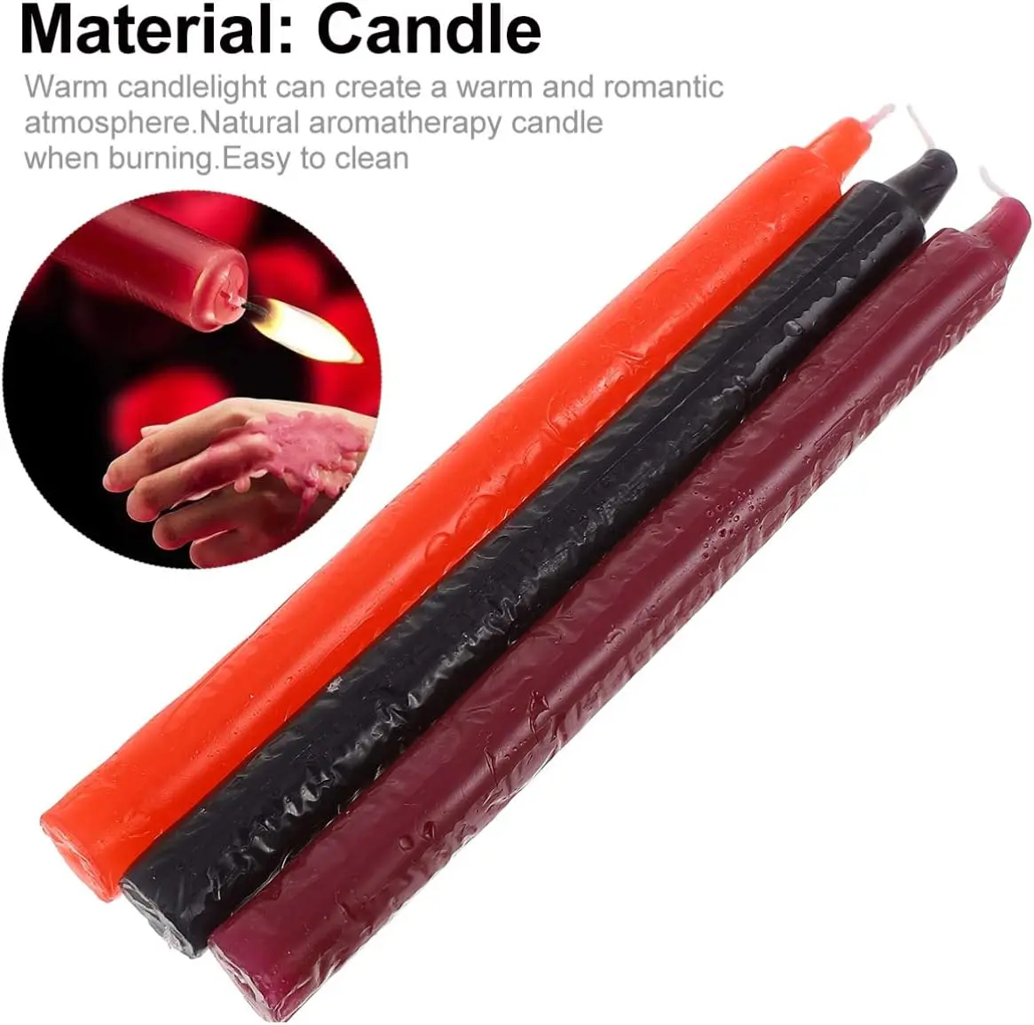 3PCS/Box Low Temperature Candle Romantic Passion Play Sex Candles Couple Relaxation Flirting Sex Wax Adults Game Toys sex candles