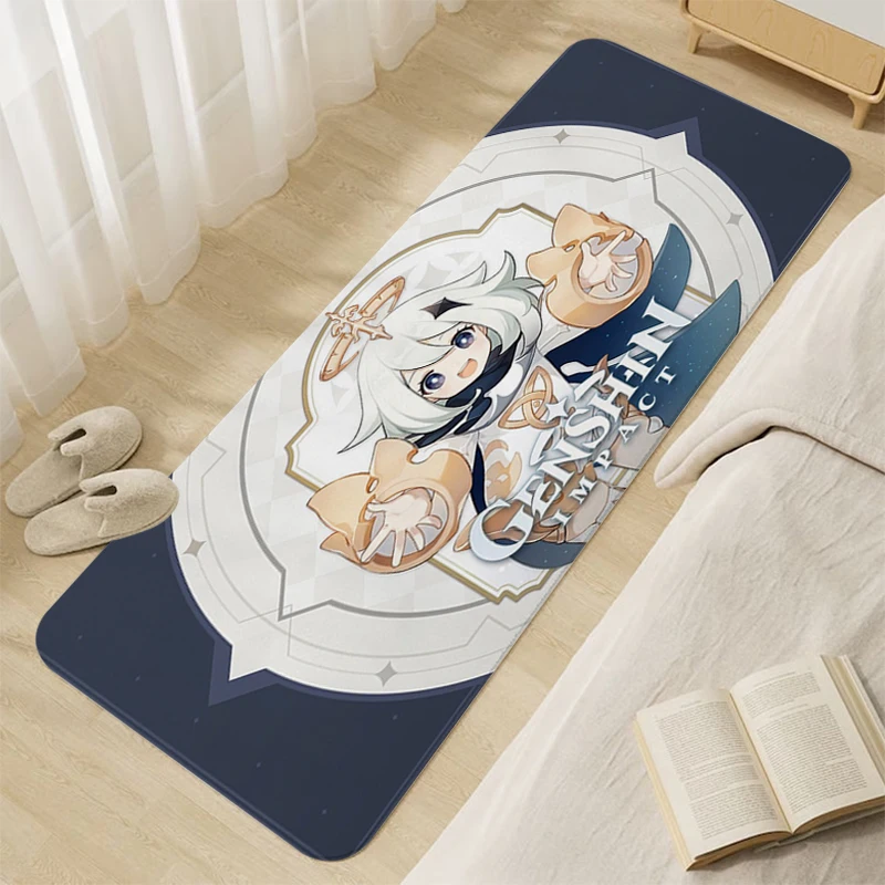 

Carpet for Bedroom Genshin Impacts Bathroom Mat Anti Slip House Interior Entrance Mat Sleeping Room Rugs Modern Home Decoration