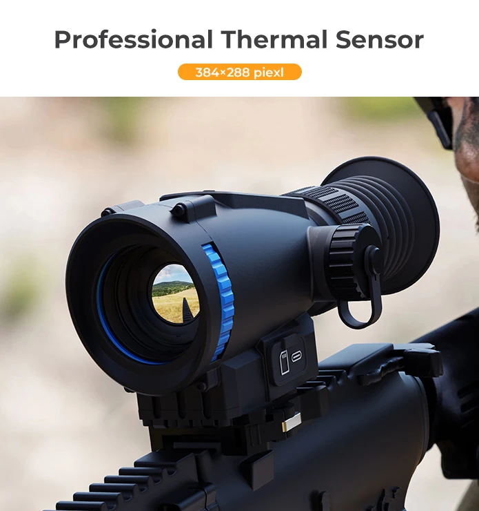 Thermal Monocular Scope 384X288 50Hz Thermal Visor for Hunting 25mm 35mm Lens Th