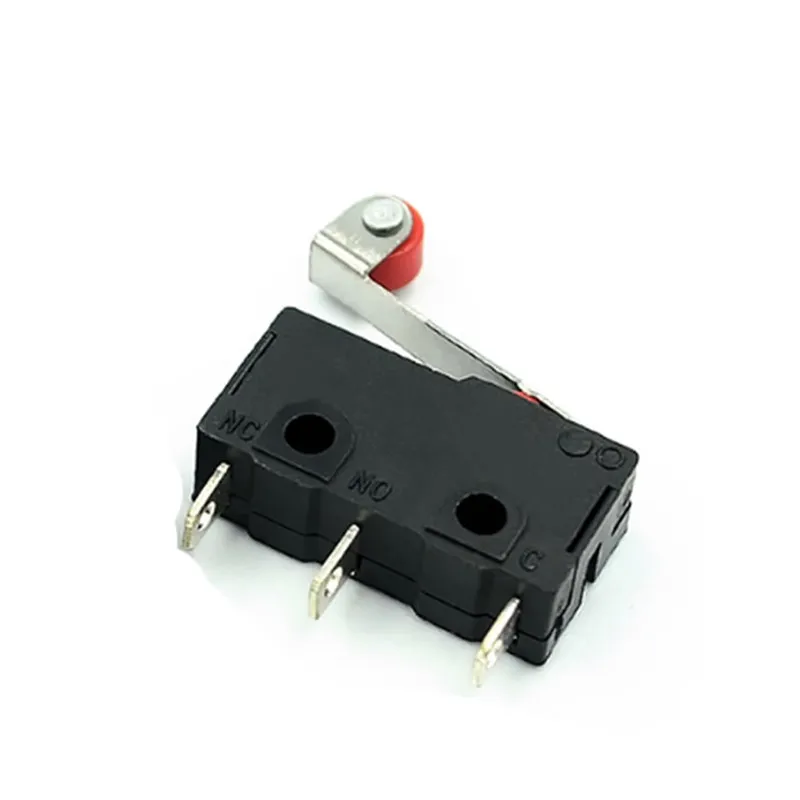 5/10/50 Pz Kw12 Mini Micro Finecorsa Rullo Leva Braccio Spdt Azione A Scatto 5A 250V 3Pin