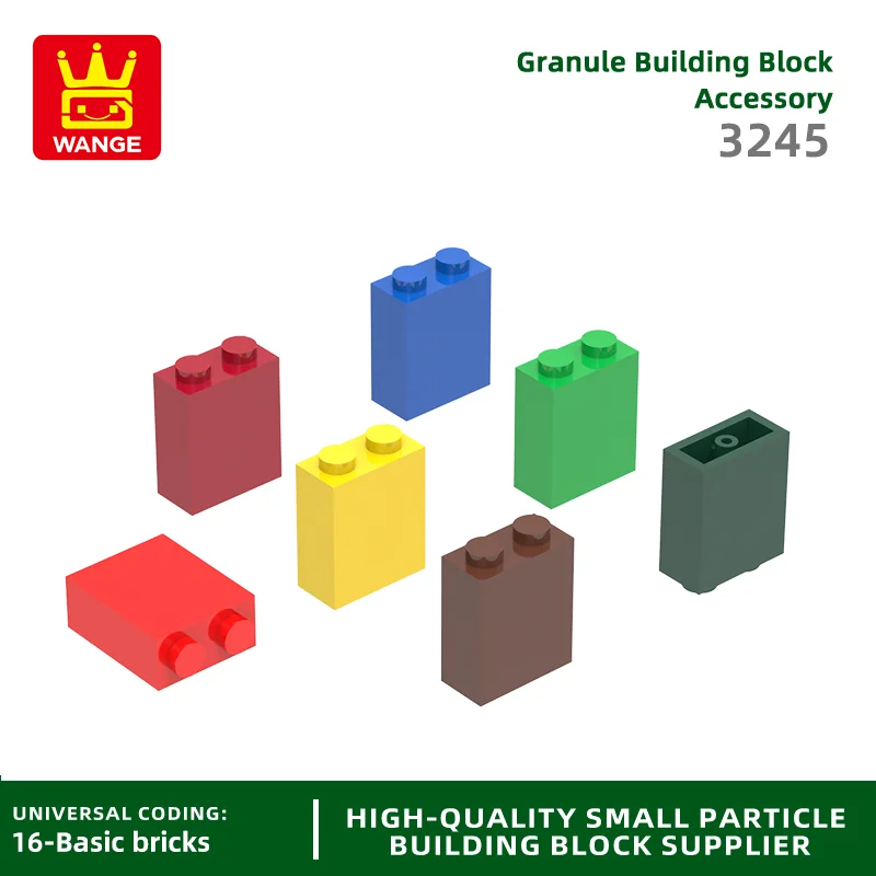 Wange 66 Teile/los 3245 1x2x2 2 Punkte Baustein Moc Zubehör Kompatibel mit Ziegel Kinder Spielzeug geschenk Box