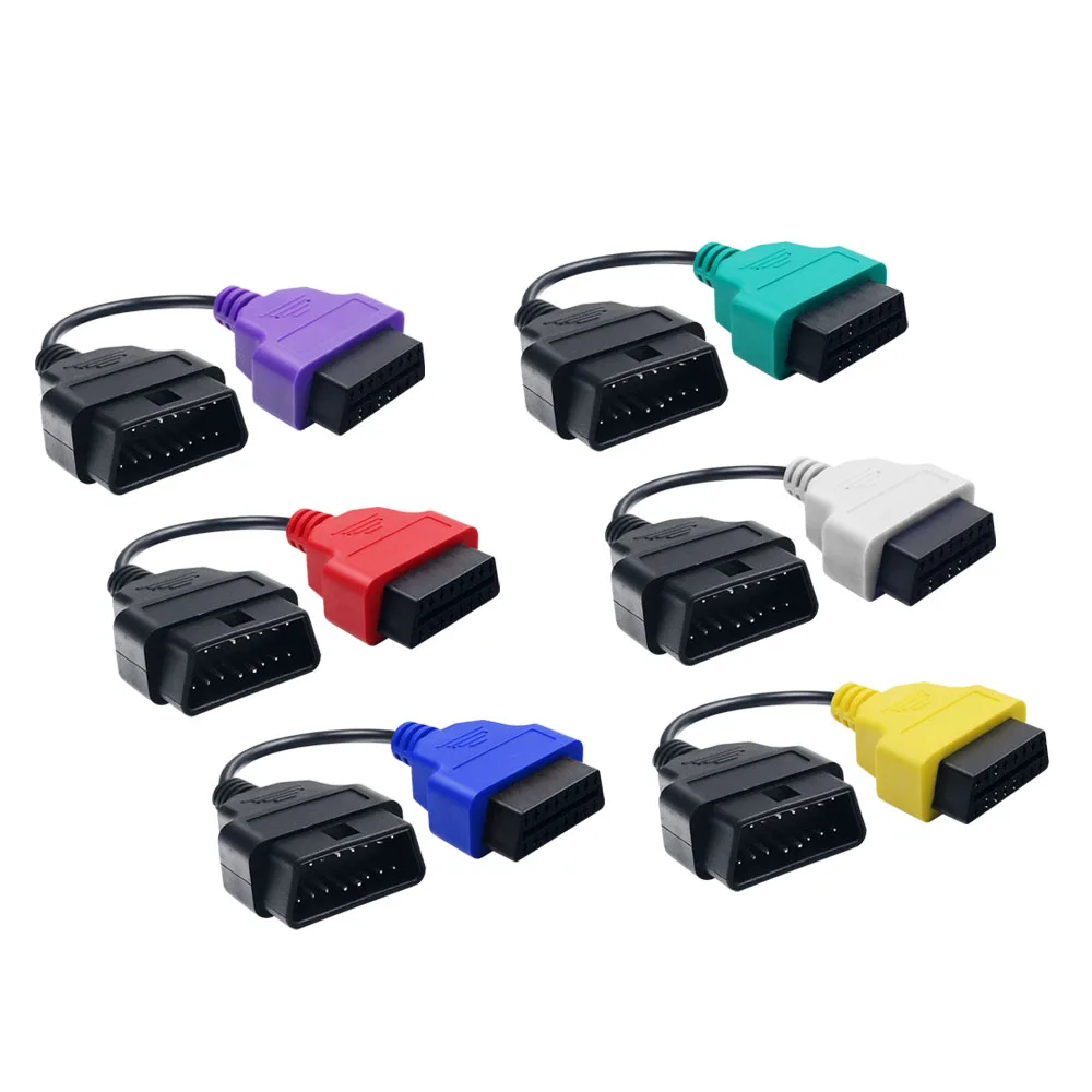 For FiatECUScan Adapter OBD OBD2 Connector Airbag OBD2 Scanner Diagnostic cable For Fiat ECU Scan tool 3