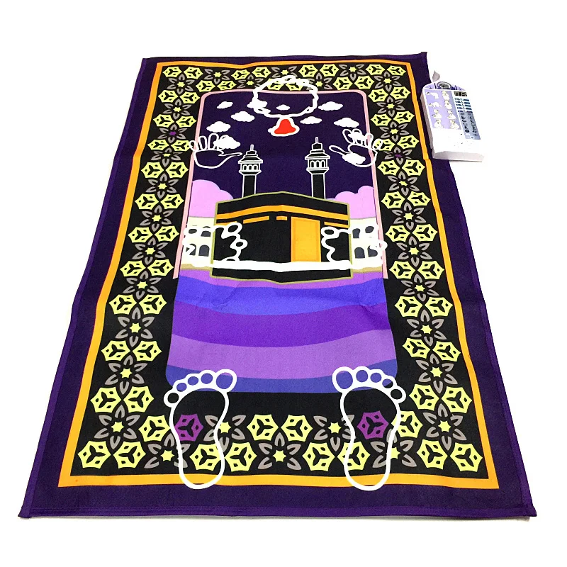 All New Talking Praying Mat Child Educational Interactive Prayer Rug Salah Muslim Carpet Kids Islam Electronic Worship Blanket prayer mat