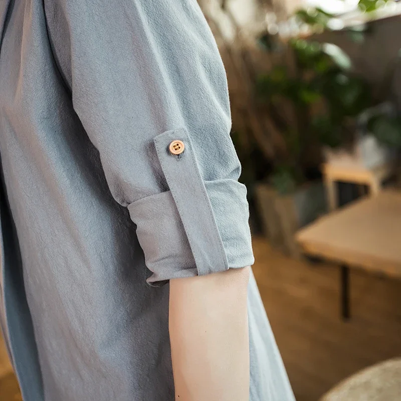 Men\'s Cardigan Retro Chinese Style Taoist Robe Hanfu Ancient Costume Casual Chinese Style Cloak Jacket Men\'s Clothing Plus Size