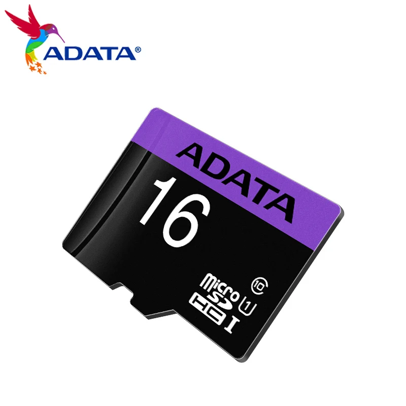 ADATA 메모리 카드, UHS-I 클래스 10 마이크로 SD 카드, 스토리지 TF 카드, 비디오 풀 HD, 16GB 읽기 속도, 최대 80 MB/s, 로트 당 10 개