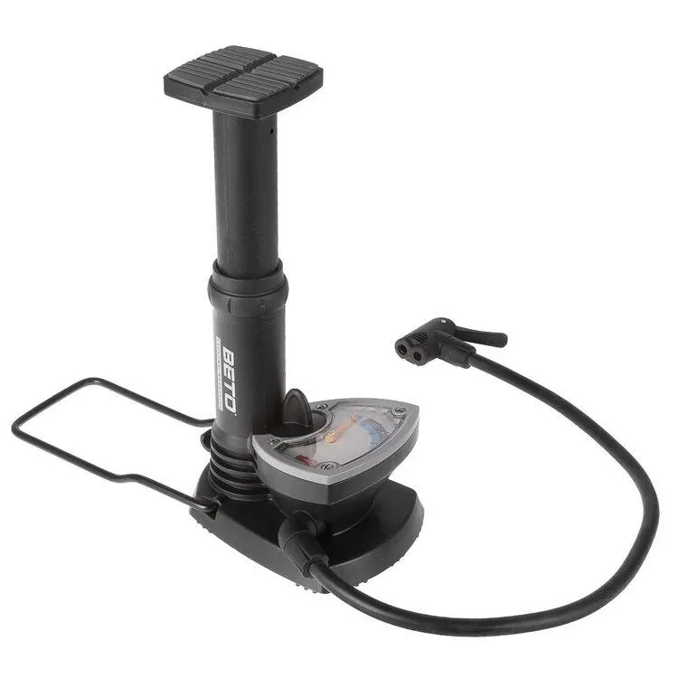 Насос BETO foot напольный с манометром ножной max 100 psi (7атм) | Спорт и - Цена: 2 376,00 руб.
