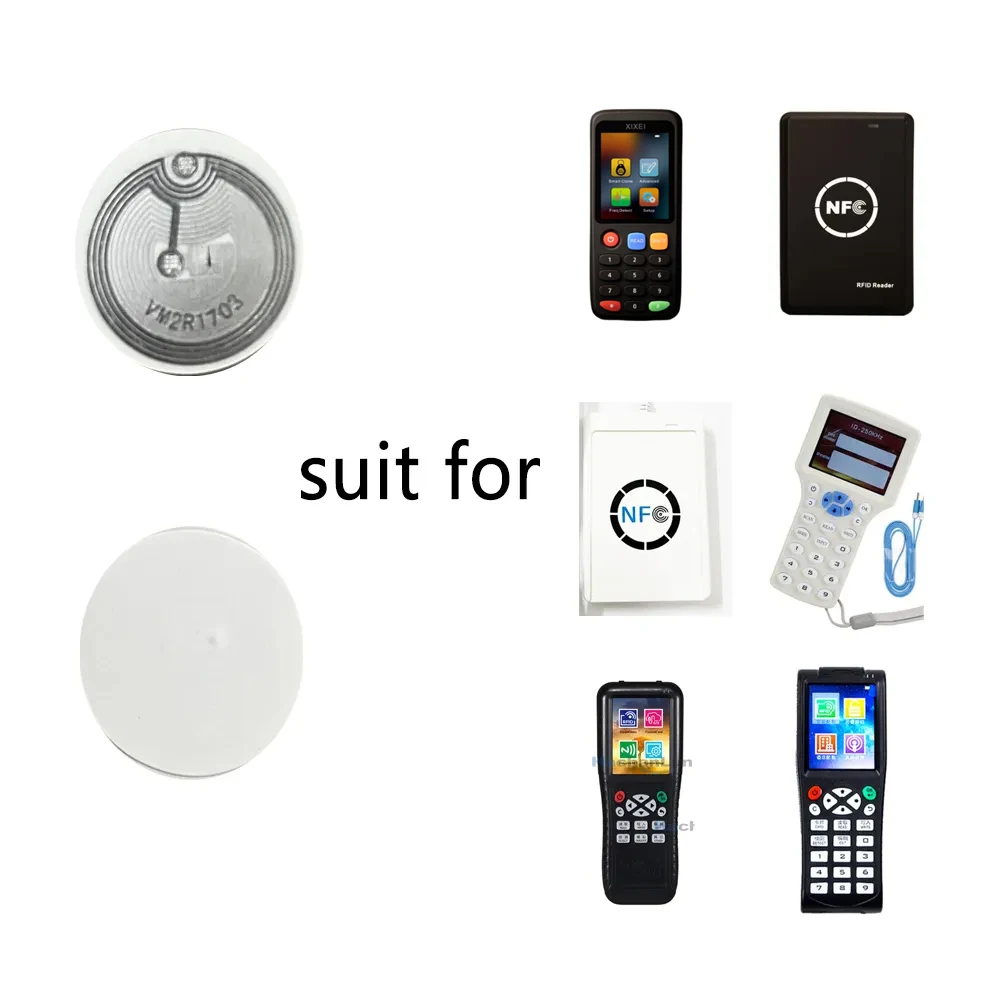 CUID Gen2 electronic tag rewritable smart key NFC clone token ISO14443 NFC changeable RFID stickers 13.56Mhz replica badge