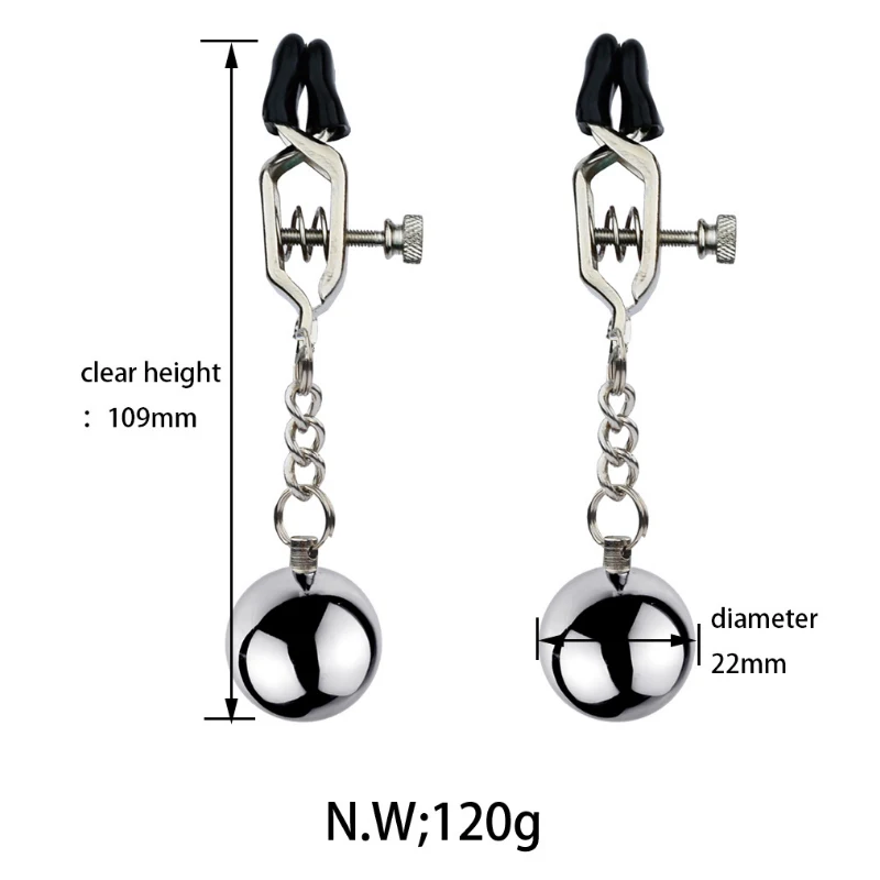 Nipple Clips Sex Toys Stainless Metal Chain Breast Clip Sucker for Couples