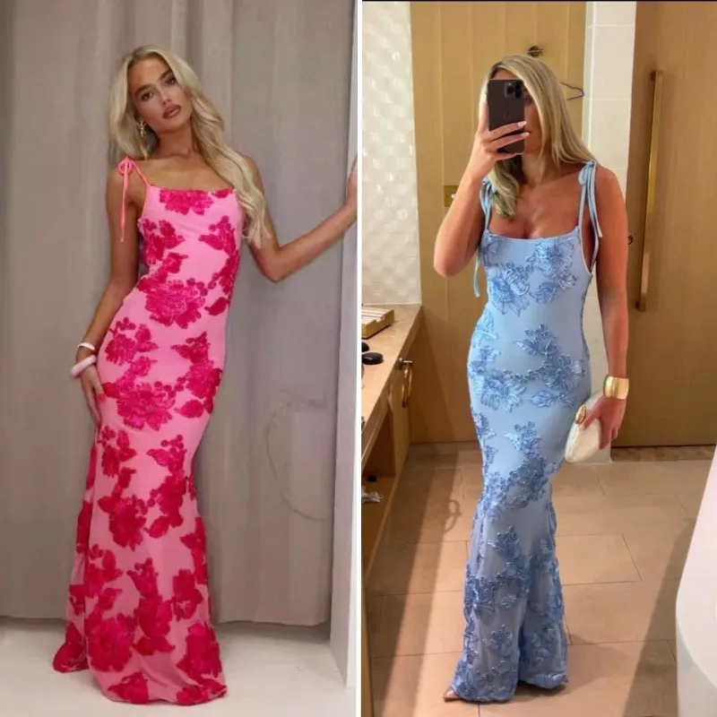 Plus Off-Shoulder Evening Gown with 3D Floral Appliqué | High Thigh Slit & Laced Back