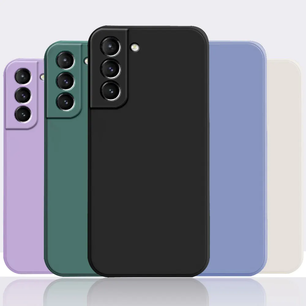 Per Samsung S21 Fe S21 Lite S21 Custodia Ultra Custodia Quadrata Antiurto In Silicone Opaco Fundas Galaxy S21 Fe S21Ultra Cover Coque