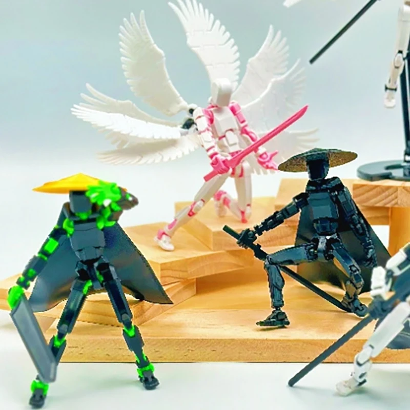 T13 Action Figure Assemble Toy Set - 13 3D Printed, Multi-jointed & Movable Pieces for Kids' Gaming - 2