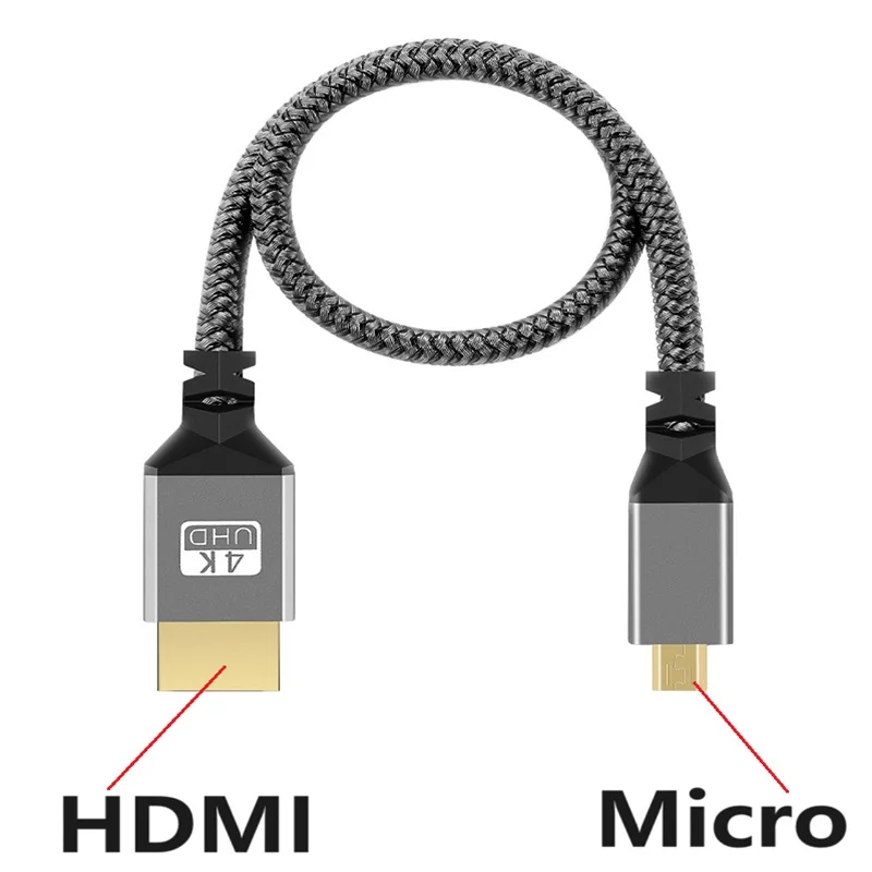 ? 10m 5m 3m 2m 4K 마이크로 HDMI 케이블 마이크로 HDMI - HDTV HDMI 케이블 HD 4K@60HZ 호환 HDMI - 마이크로HDMI 플러그 케이블 (HDTV, PS4용)
