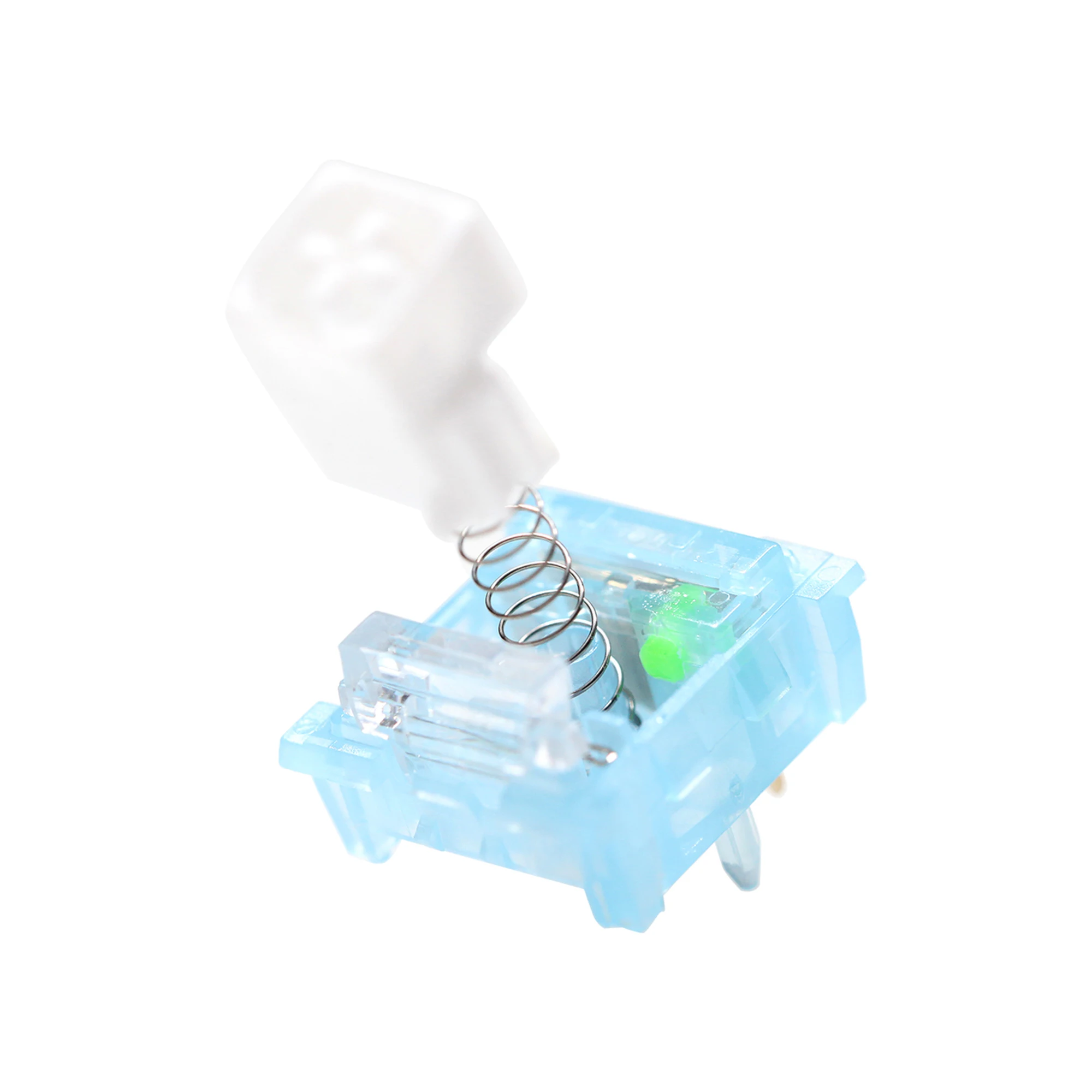 Kailh BOX V2 게임용 기계식 키보드용 Arctic Fox 스위치 MX 스템 5핀 PC POM Clicky Blue White Long Spring