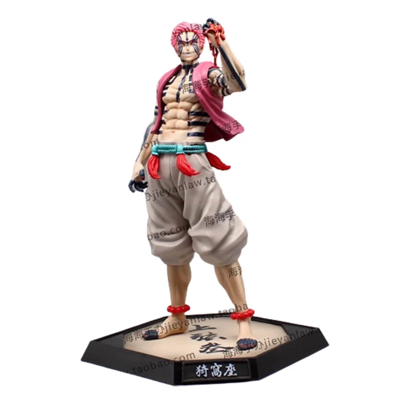 

Demon Slayer New 28cm Akaza Figure Cheng Figurine Anime Kimetsu No Yaiba Model Pvc Action Statue Doll Desk Decoration Model Toys