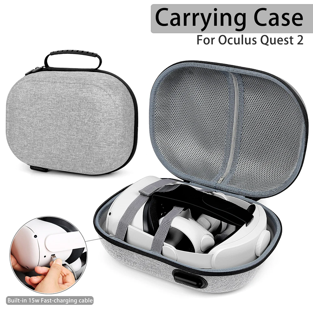 hvor som helst anmodning sløjfe Oculus Carrying Case Quest 2 Stores | Quest 2 Halo Storage Case | Travel  Case Oculus - Vr/ar Glasses Accessories - Aliexpress