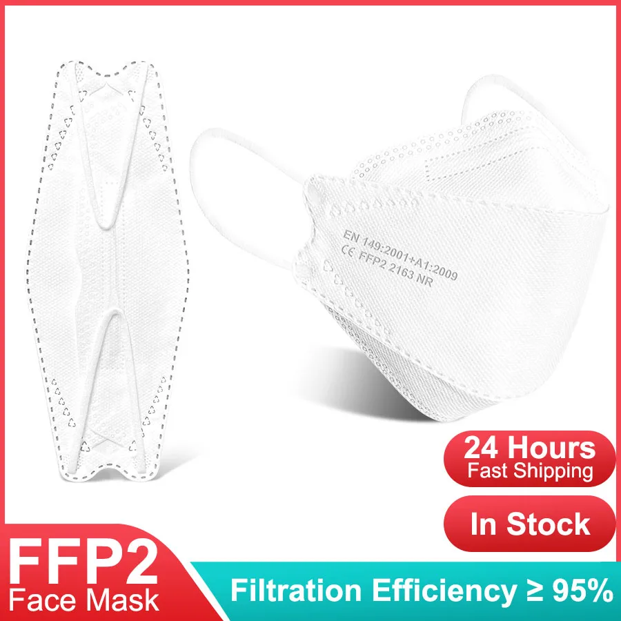 

MASK FFP2 Fabric Mascarillas Approved for Adult Mouth Face FPP2 Mask 95% Filter Respirator Fpp2 Mask 24 Hours Shipping