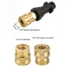 Pressure Washer Quick Connector 1/4" to Spray Gun Wand Lance Bayonet Adapter 1/4" quick disconnect release fitting for Karcher 3