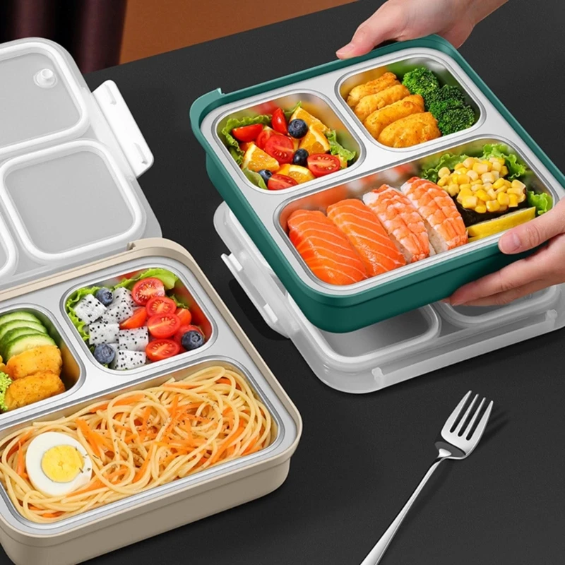 

Герметичная коробка для обедов Bento с подогревом воды, контейнер для хранения с отсеком для школьников, офисных работников