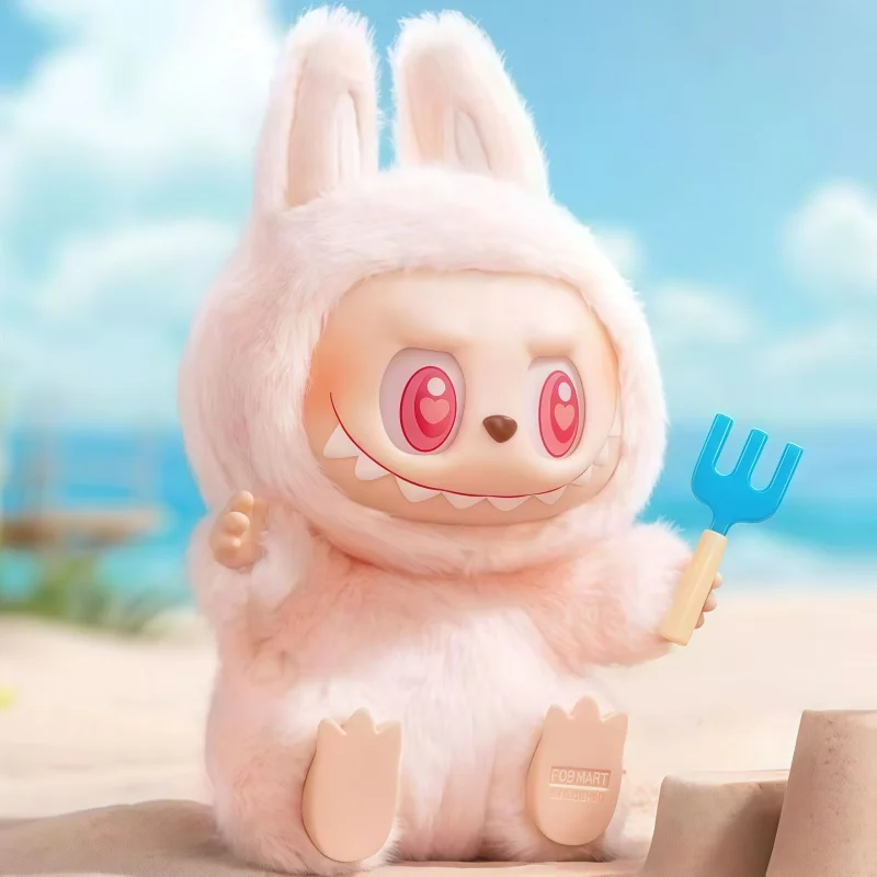 Labubu Sit Down Anime Characters Cute Face Monster Pendant Keychain Doll Sculpture Surprise Gift Toys for Girls