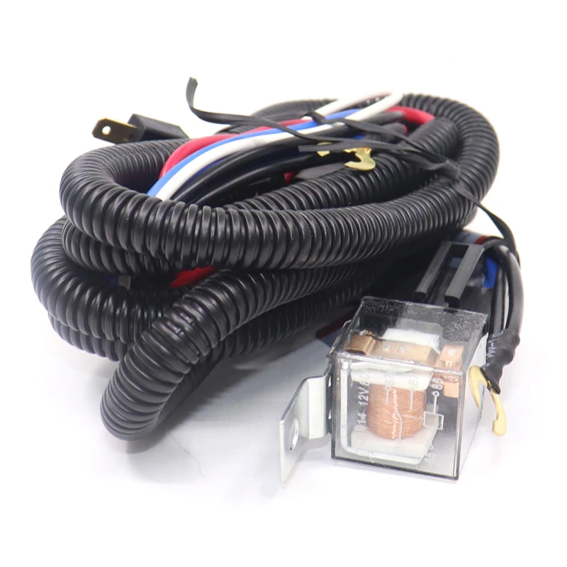 1Set Electric 12V Universal Car Horn Wiring Harness Relay Kit For Auto