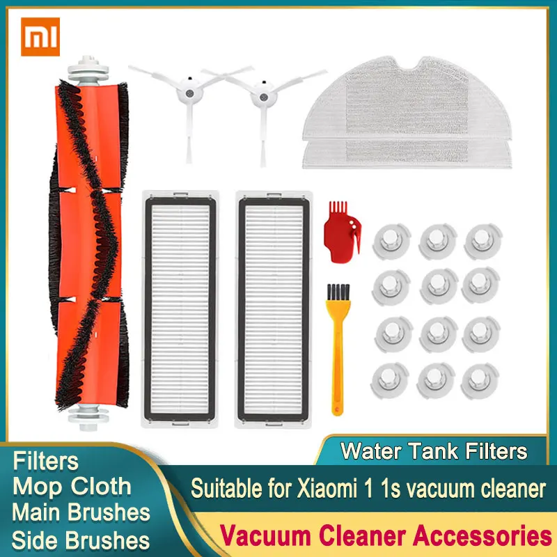 HEPA Filter Side Brush Main Brush for Xiaomi 1s MI Robot Vacuum Cleaner Roborock S50 S5 Max Mijia Vacuum Cleaner Accessories