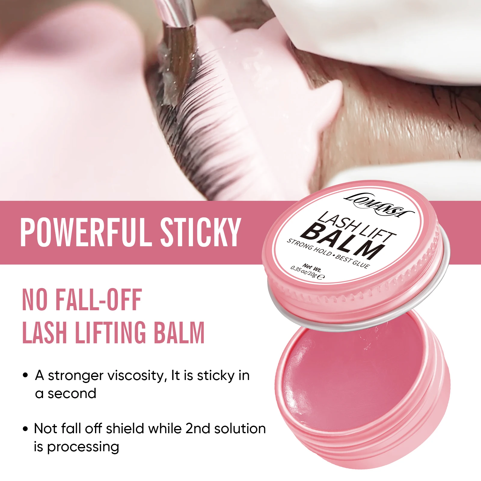 Eyelash Glue Balm 10g Lash Lift 2 in 1 for Lash Perm