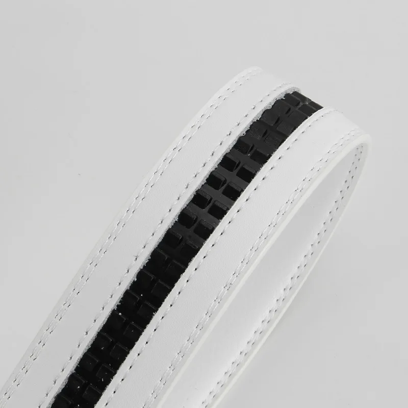 35mm Width Men's Belt Business Formal Real Cow Leather Ratchet Belt High Quality Metal Automatic Buckle For Man