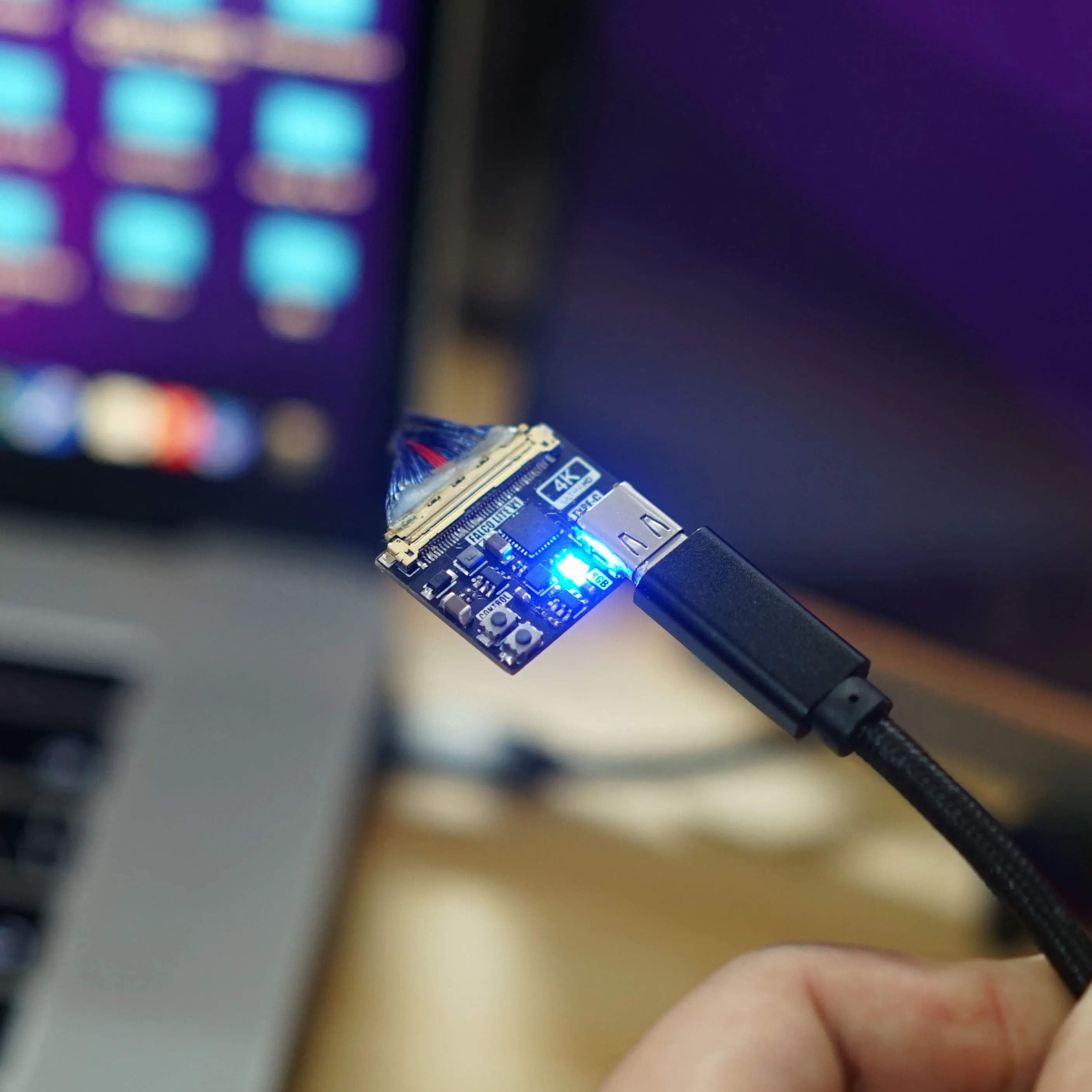 Nvarcher Mini Edp para dp Board Driver 4k Tipo-c - Imagem 2