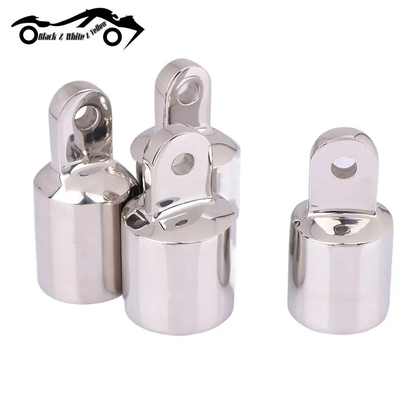 

22mm25mm Boat Bimini Top Fitting Deck Hinge Slide Cap Pipe Eye End Cap External Eye End Canopy Tube Boat Accessories