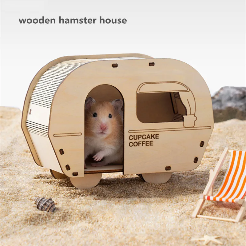 Hamster Mega Fort Castle Wooden House Shelter Hideout Hideaway -  Israel