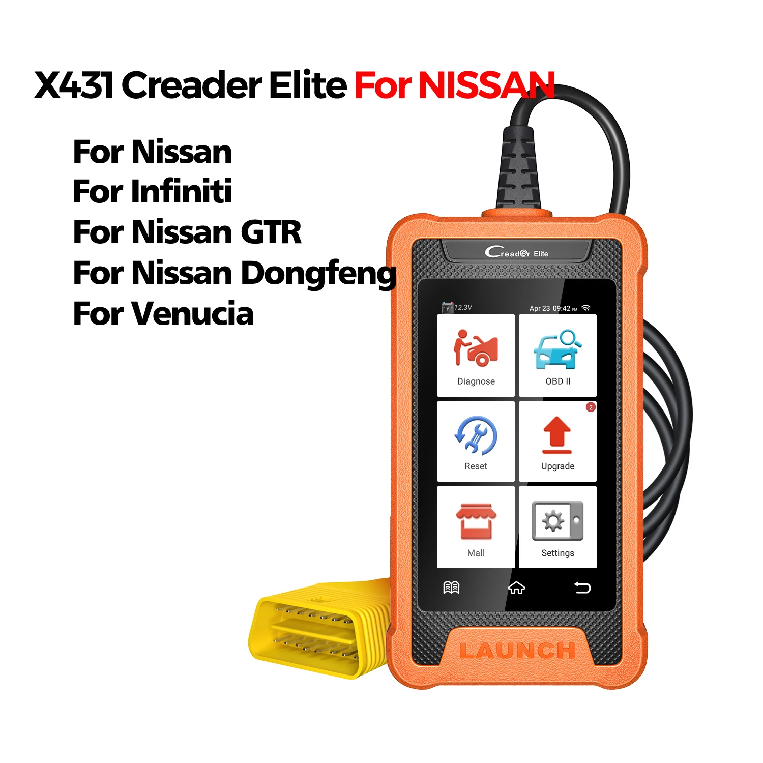 LAUNCH X431 Creader Elite Diagnostic Tools Full System