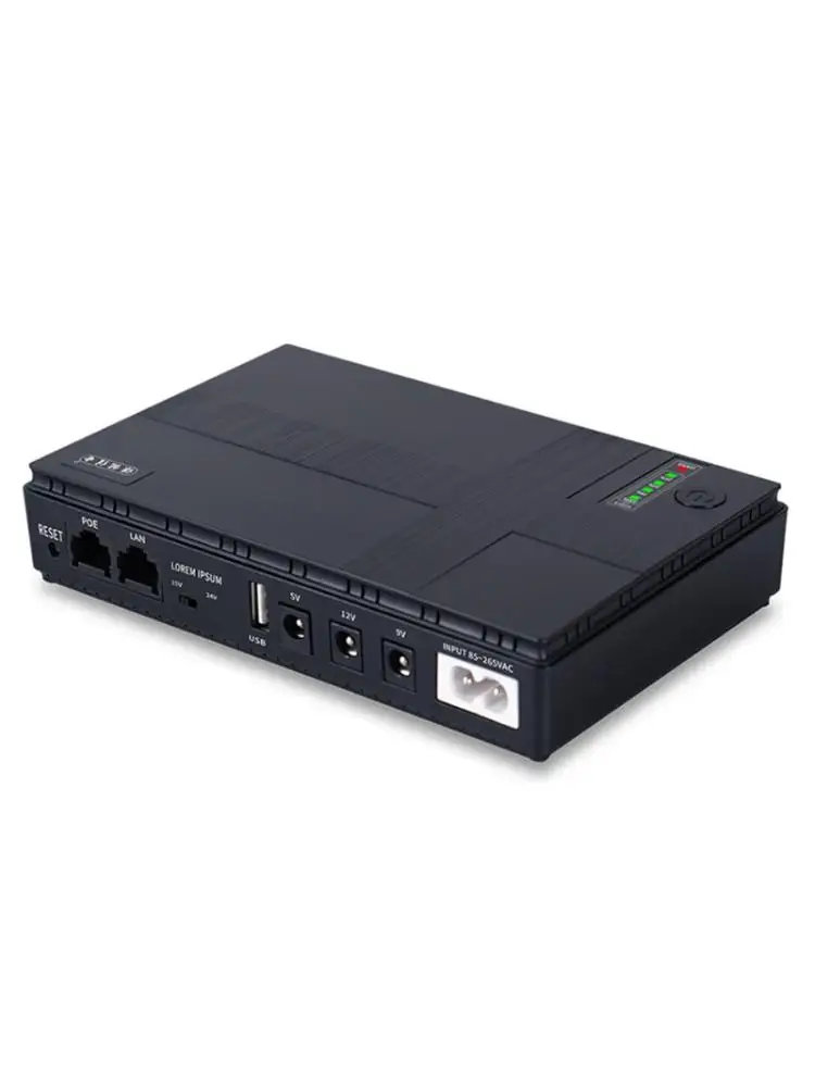 Description Picture 2 of itemD55F Mini Portable UPS 5V, 9V, 12V Uninterruptible Power Supply for WiFi, Router Large Capacity Backup Power Adapter