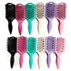 3 in 1 Curl Define Styling Brush Hollow Out Detangling Hair Brush Tangled Hair Comb Shaping Defining Curls Barber Styling Comb 2