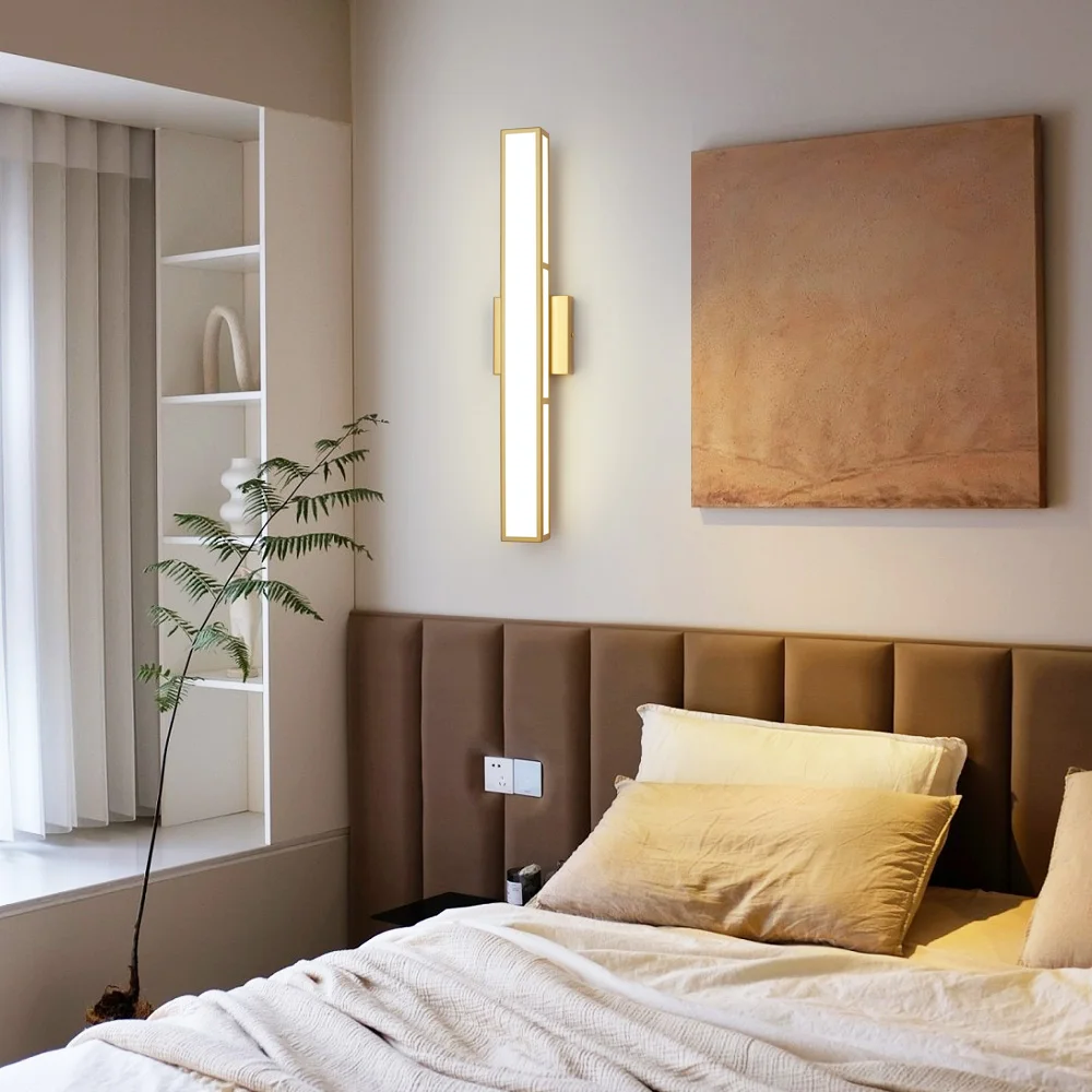 Description Picture 6 of itemBiewalk Luxury Gold Wall Lamp with LED Light for Bedroom Bathroom  Makeup Mirror Lights Vanity Lights Wall Lamp for Mirror light