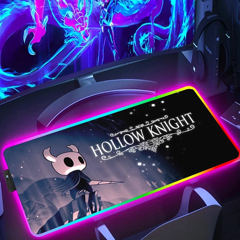 

RGB игровой коврик для мыши с изображением рыцаря, игровой коврик, большой коврик для мыши, водонепроницаемый коврик для мыши, подсветка для клавиатуры, настольная подставка