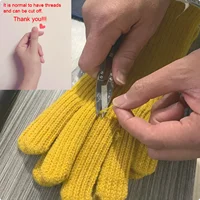 Fashion Touch Screen Knitted Gloves Women Winter Gloves Warm Riding Gloves Solid Fluffy Work Gloves Y2k Harajuku Kawaii Mittens - Image 3