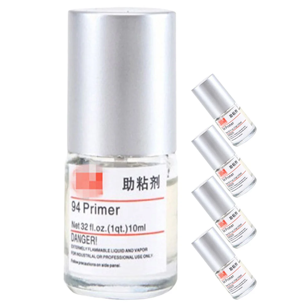 

5 Bottles Automotive Adhesion Promoter Car Mount Adhesive Remover for Cars Double-sided Enhancers 10ml Tape