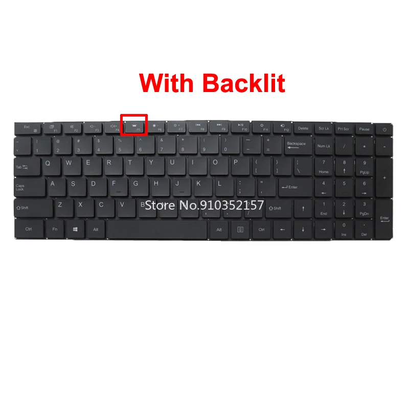

Laptop With Backlit Keyboard For TECLAST F15 Pro XU156S United States US Russian RU Black/Silver Without Frame New